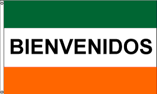 HORIZONTAL BIENVENIDOS FLAG