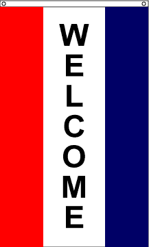 VERTICAL WELCOME FLAG